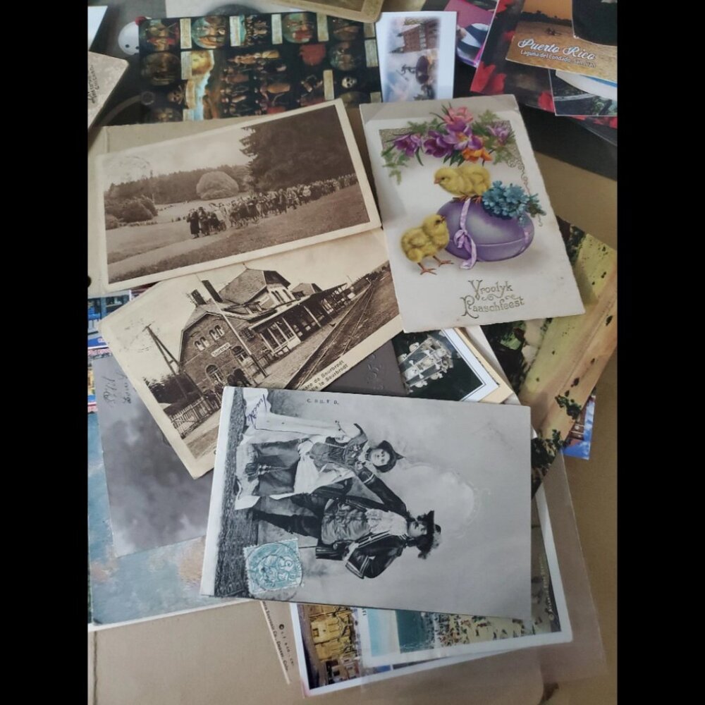 Vintage postcards and photos over 100 items
